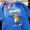 Monday Already Dang Tired Coffee Working Cat Prints Mens Tee Shirts Hip Hop Cotton T Shirt Casual Comfortable Man T-Shirts
