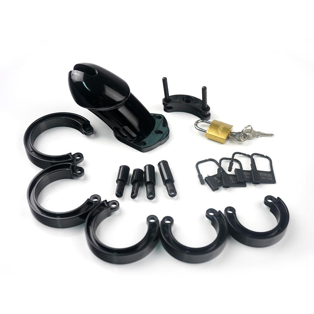 Male Chastity Device Short Plastic Waterproof Cage Locking Cock Cage SM BDSM Adult Toy Chastity Belt Men Secure Comfortable