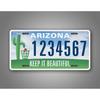Personalized Arizona Keep It Beautiful Custom Text Decorative Tag Dustproof & Waterproof (Only Decoration)