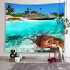 Nature Beach Scenery Art Tapestry Turtle Tapestry Wall Hanging Decor Backdrop Cloth Living Room Bedroom Home Decor Tapestries