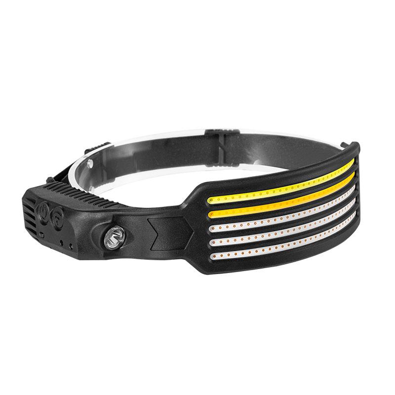 

W6126-5 5 LED Light Stripes Rechargeable Headlight Fishing Camping Head Lamp Mini Headlamp for Night Running A