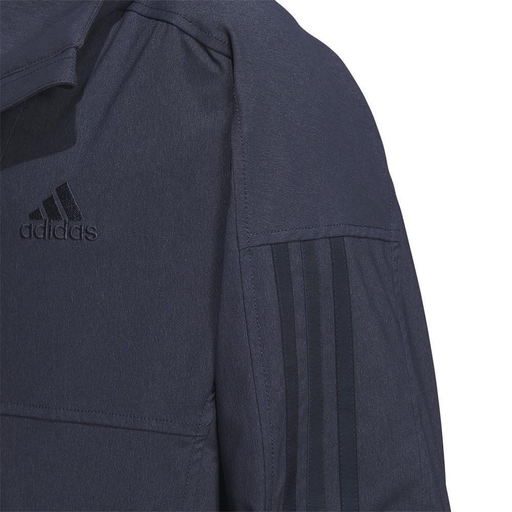 Adidas Denim Look Hooded Track Regular Stretch Legend Ink Size Size Men's Top, Fit, Woven, (IM8775), BXF22/JSY31, J/M