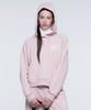 Outdoor Products W Flag Graphic Crop Hoodie (Light Pink)