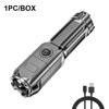 Flash Light Portable Rechargeable Spotlights High Power Rechargeable Led Flashlight Camping Ultra Powerful Flashlight Lamp Work