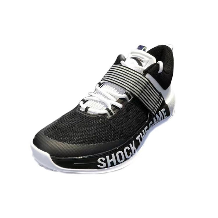 Anta Sweep 4 Comfortable Durable Breathable Low-Top Basketball Shoes Men sneaker Black White 112231608-3