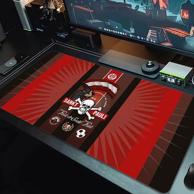 St. Pauli FC Mouse Pad Large Gaming Table Cushion Non-slip Laptop Tablet Big Mousepad XXL Mat Mini PC Playmat With Lock Edge_xia