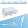 1PACK/50pcs Travel Floss Box, High Toughness Floss Pick, Odorless Floss, Toothpick, Floss Pick, Toothpick Stick, Floss Box