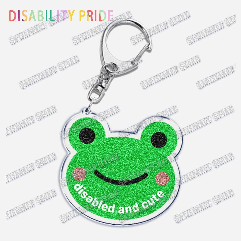 Disability Pride Key Chain Keychains Ring for Accessories Bag Pendant Keyring Jewelry Autism Festival Support