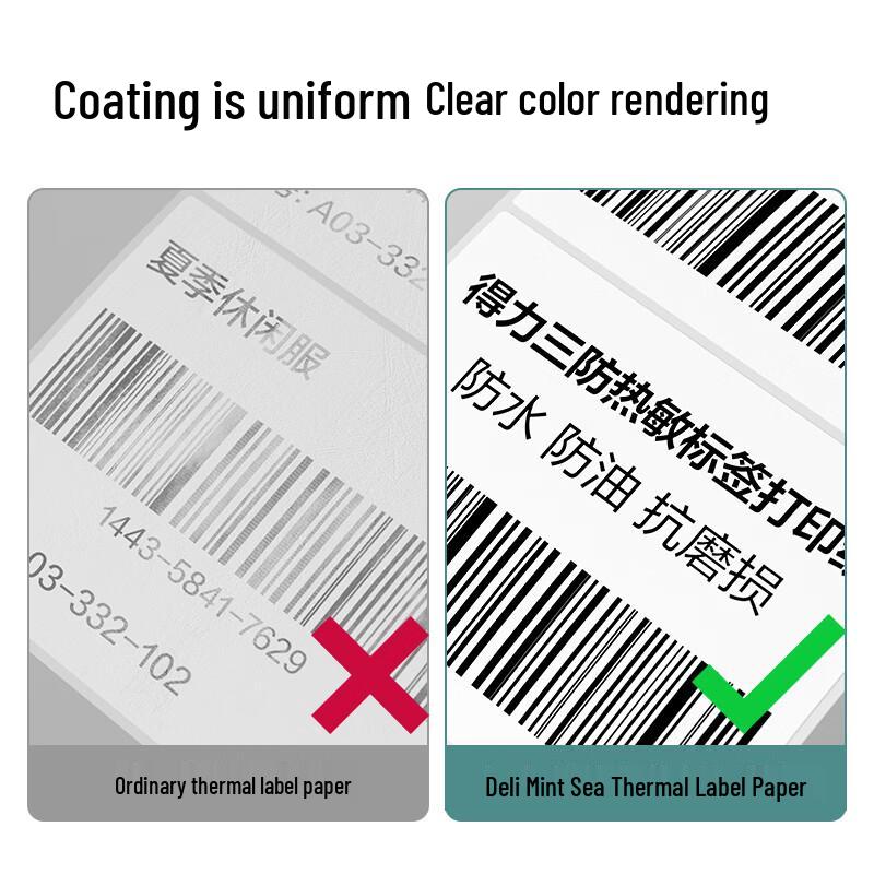 Deli Thermal Shipping Label Paper CN plug (adapter included)