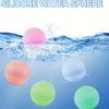 6/10/24 Stück Wiederverwendbare Wasserbälle, Silikon-Wasserballons, Aufblasbare Wasserspielzeuge für Poolspaß - Zufällige Farben