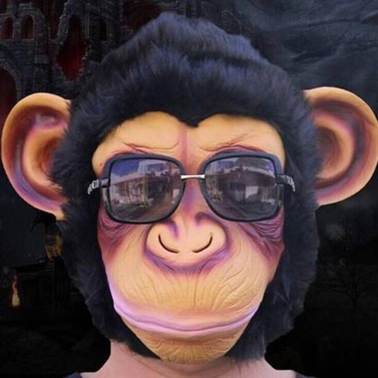 Christmas mask, April Fool's Day mask, headgear mask Orangutan Monkey Mask