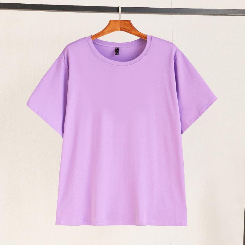 

Women s Plus Size Black Cotton Short Sleeve T-Shirt - Extra Large, Slimming Casual Summer Top 5XL (200-230 lbs)