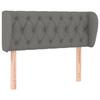 VidaXL Headboard with Ears Dark Grey 93x23x78-88 Cm Fabric3117463