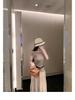 Director Du's Simple & Charming Summer Knitted One-Shoulder Slim-Fit Korean Style Women's Top