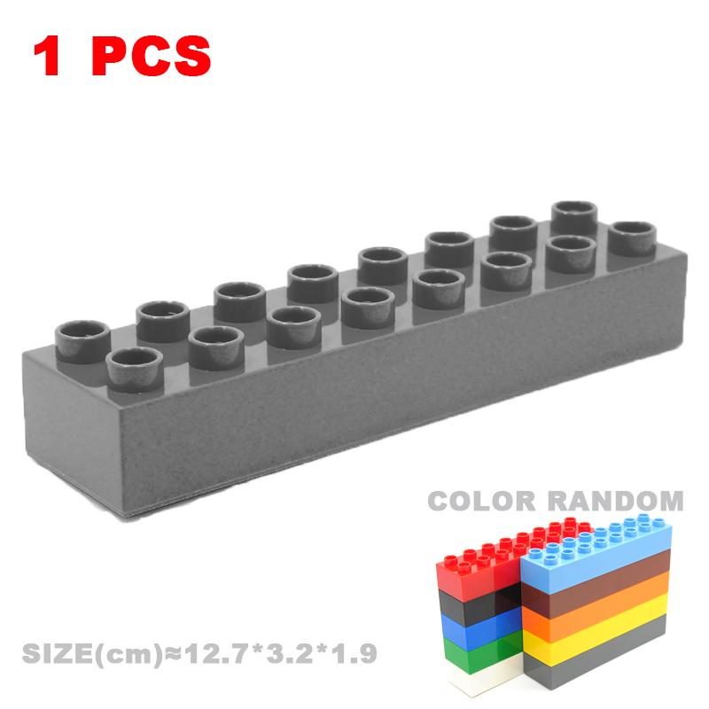 

Большие строительные блоки, совместимые с базовыми кирпичами Duploes, толстые тонкие квадратные сборные детские развивающие творческие игрушки своими руками