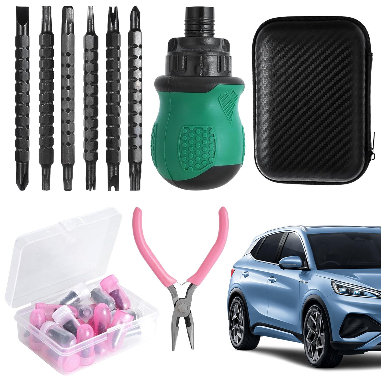 Tire Repair Rubber Nail Tool Kit Quick Puncture Tools Automotive Emergency Tire Repair Kit For Motorcycle Maintenance CN