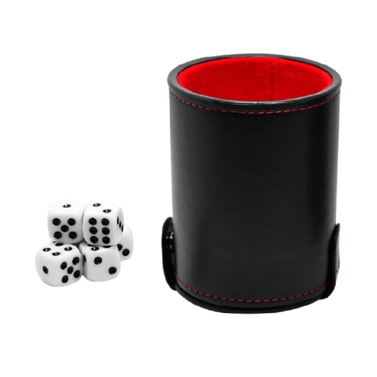 Dices Cup Bracket Roll the Dices Board Game Cup Container Dices Game Props Dices Shake Container PU Leather Bar Supplies 1