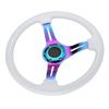14in 6‑Hole Racing Steering Wheel Colorful Spoke ABS Drifting Wheel Universal for Car