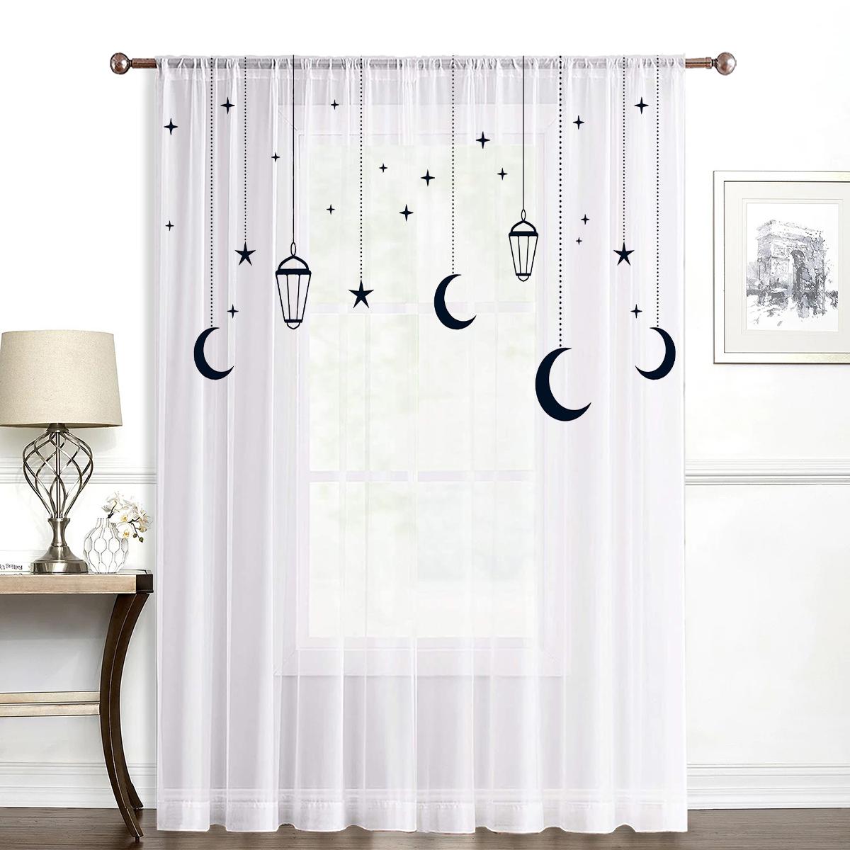 1PC Peripheral Curtain for Housewarming   Gather Curtain   Perspex Curtain   Perspex Curtain   Perspex Curtain   Perspex Curtain 100*130 Grommet Top 1pcs