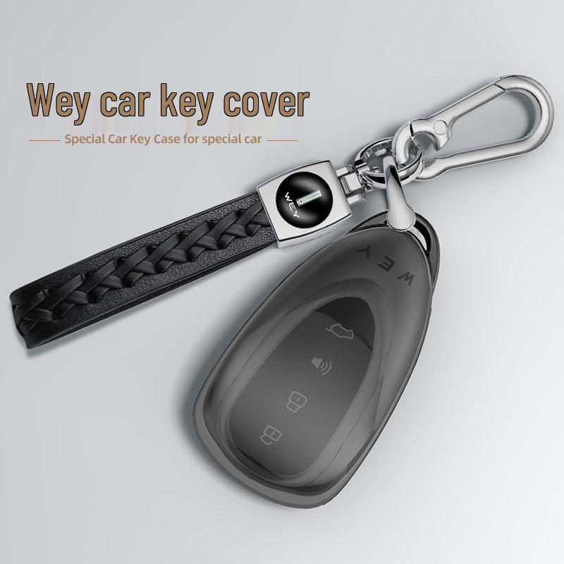 Modrý kryt klíče Blue Mountain pro modely Great Wall Wey Mocha a Latte 2023 - Taška na klíč od vozu s novou energií a přezka