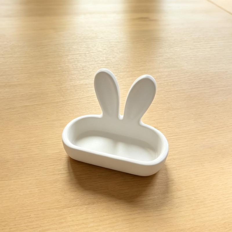 Kawaii Hase Brillenhalter Hase Brillenablage Schreibtischorganizer Brillenständer Kosmetikaufbewahrung Make-up-Koffer Geschenk