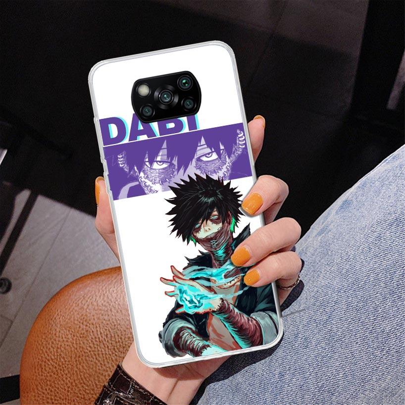 My Hero Dabi Bnha Phone Case For Xiaomi Poco X7 X6 X5 Pro F7 Ultra Redmi 15C 15 13C 13 12C 12 10 10A 10C 9 9A 9C 9T Cover Poco X Redmi 13