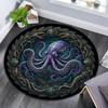 Oceanic Kraken Legend Round Area Rug Under Office Chairs Bedroom Living Room Home Decor