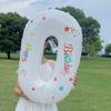32 Inch Standing White Number Balloons Birthday Decoration Balloons Kids Birthday First Party Girl Banquet Shower Baby Decor 