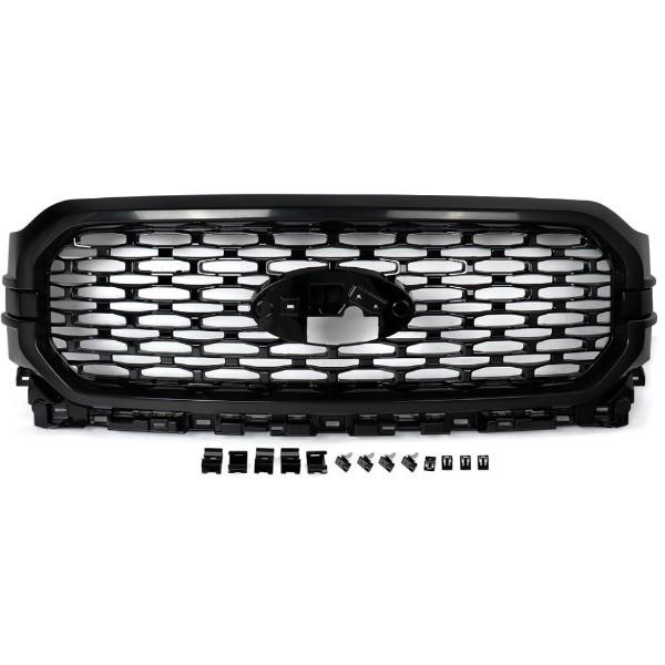 2021-2023 F150 Bright Black Style Front Upper Grille ML3Z8200LBPTM