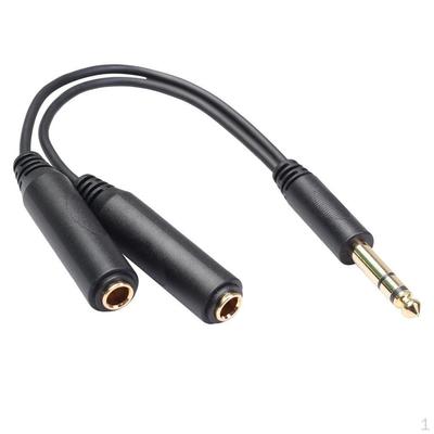 6,35 1/4" Stecker auf Dual Buchse Y