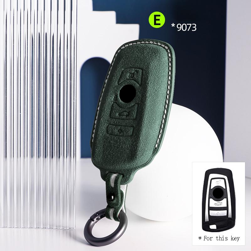 

Для BMW 1 3 5 7 Серии X1 X3 X4 X5 F10 F15 F16 F20 F30 F18 F25 M3 M4 E34 Кожаный чехол для ключа автомобиля Замшевый брелок Корпус ключа