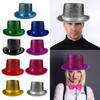 Bright Color Magicians Hat for Women Men with Belt Tall Hat Adult Theme Party Costume Hat Stage Performers Hat