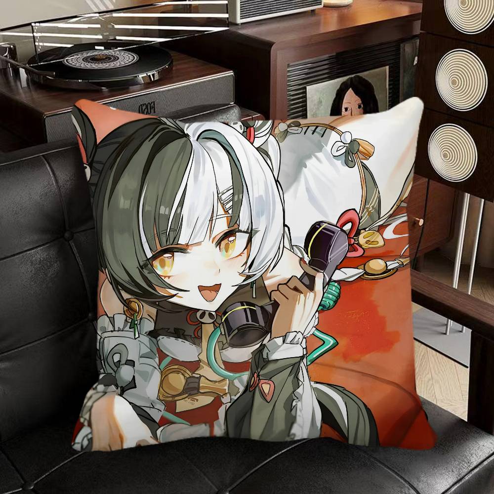 Dialyn Zenless Zone Zero Game Pillow Case Square Pillow Bedroom Sofa Leisure Comfort Cushion Car Home Decoration
