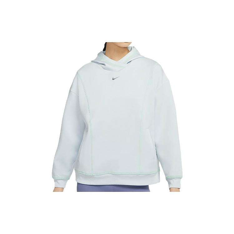 (WMNS) Nike Pro Sports Training Knit Hoodie White Gold Color Women s CU6943-043 L