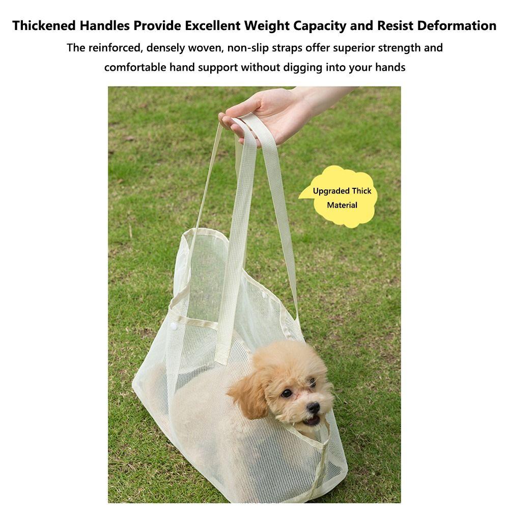 Breathable Mesh Pet Carrier Bag Portable Dog Travel Bag Foldable Pet Tote  for Dogs and Cats