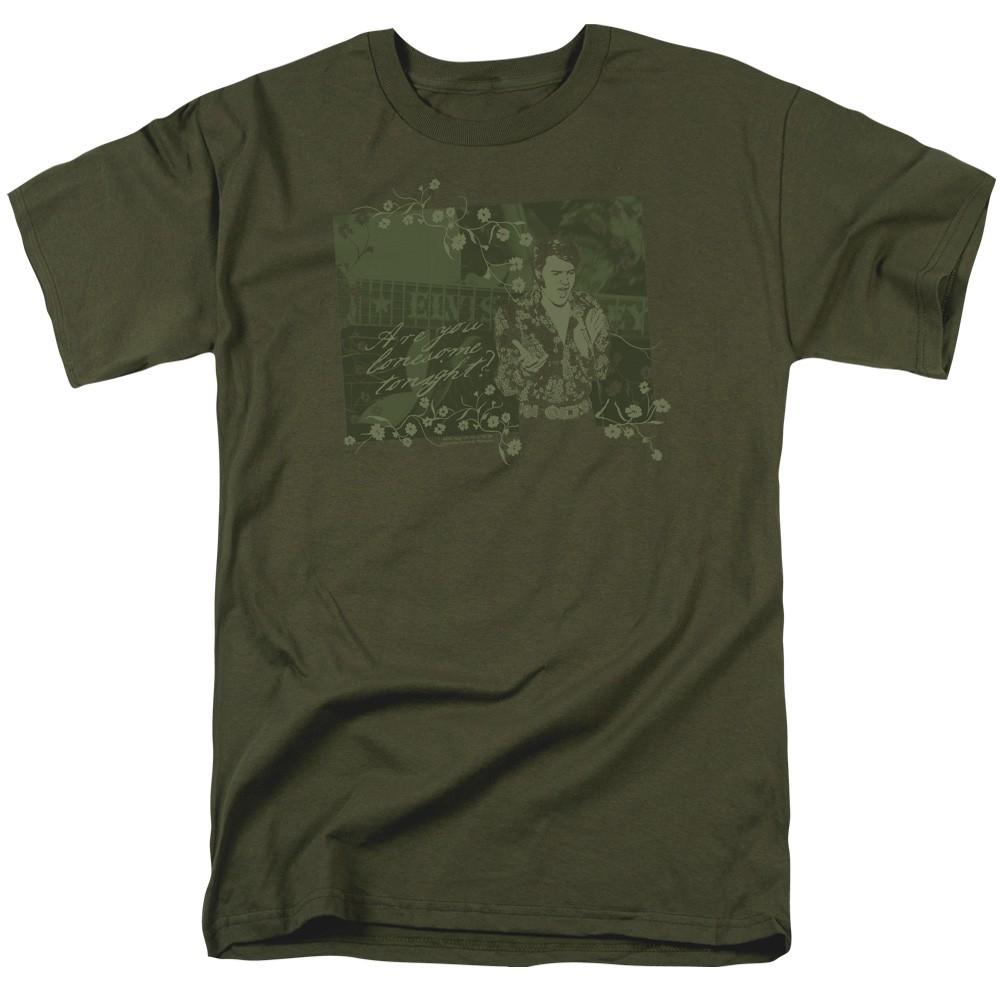 Elvis Presley - That 70s Elvis - Adult Unisex Short Sleeve T-Shirt - Green 4XL