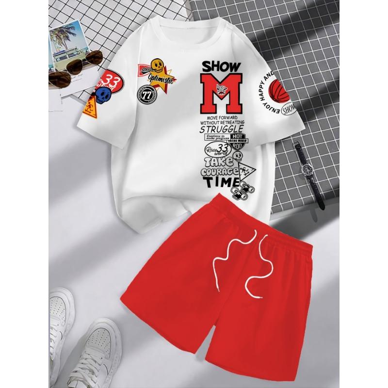 Summer 2026 new casual fashion 3D printed soft, comfortable, lightweight and breathable men s set S