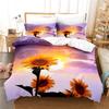 Nightmare Before Christmas  Duvet Cover with Pillow Cover Bed Sets Jack and Sally 3D Skull Christmas Bedding Set Bedroom Decor