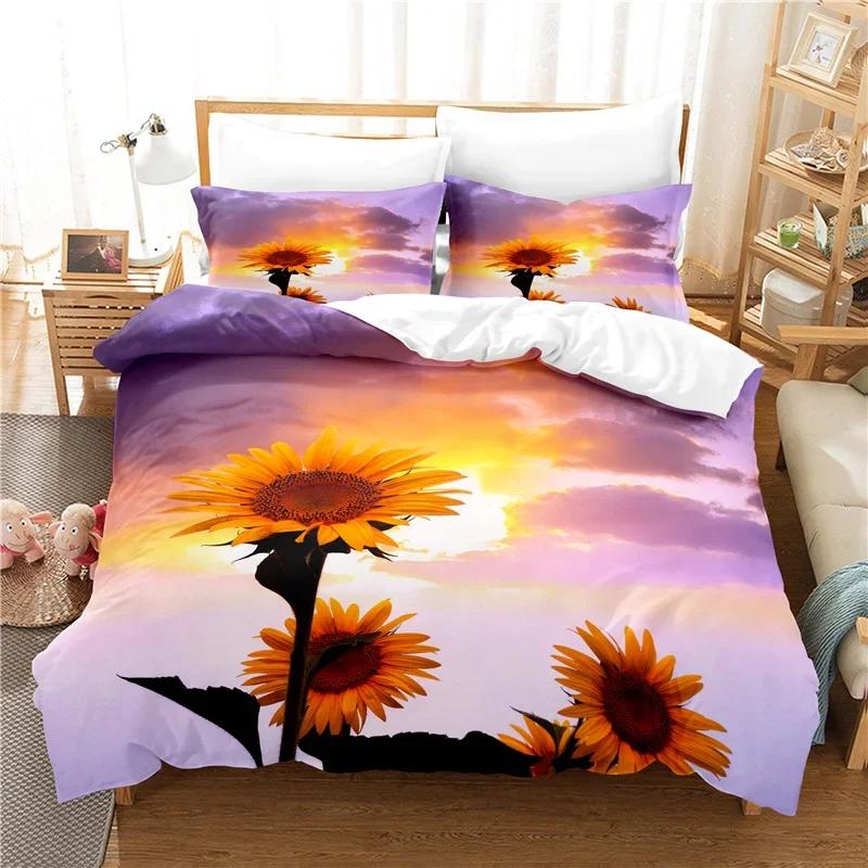 Nightmare Before Christmas  Duvet Cover with Pillow Cover Bed Sets Jack and Sally 3D Skull Christmas Bedding Set Bedroom Decor