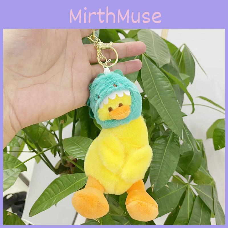 Unique Short Plush Duck Toy Keychain Adorable Cartoon Animal Doll Gift For All Ages
