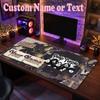 Deep Purple Customized Name Text Mouse Pad, Large Desk Mouse Mat Personalized Home Office Present
