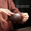 BORREY 220Ml Yixing czajniczek Zisha gliniany czajniczek piękności ręcznie rzeźbione fioletowa glina ceramiczny zestaw do herbaty Kung Fu fioletowy piasek czajniczek