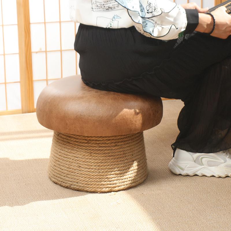 Creative Mushroom Stool Aesthetic Round Low Stools Portable Modern Single Footrest Home Entrance Living Room Furniture Decor 25650₽