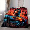 1pc Superhero Strength Flannel Throw Blanket - Lightweight Soft Warm All-Season Blanket for Sofa, Bed, Travel, Camping  L1029200
