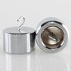 Silver Chrome-Plated Hook Weight Metal Metal Slotted Weights  General Science