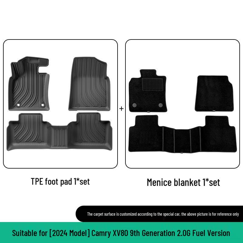 All-Weather TPE Floor Mats for 2024 Camry XV80 Hybrid