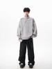 Men's Autumn Trendy Half-Zip Stand Collar Velvet Hoodie