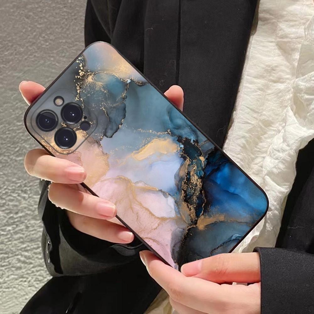 Marble Art Phone Case For IPhone 16 15 8 7 6 6S Plus X SE XR XS 14 11 12 13 Mini Pro Max Mobile Case