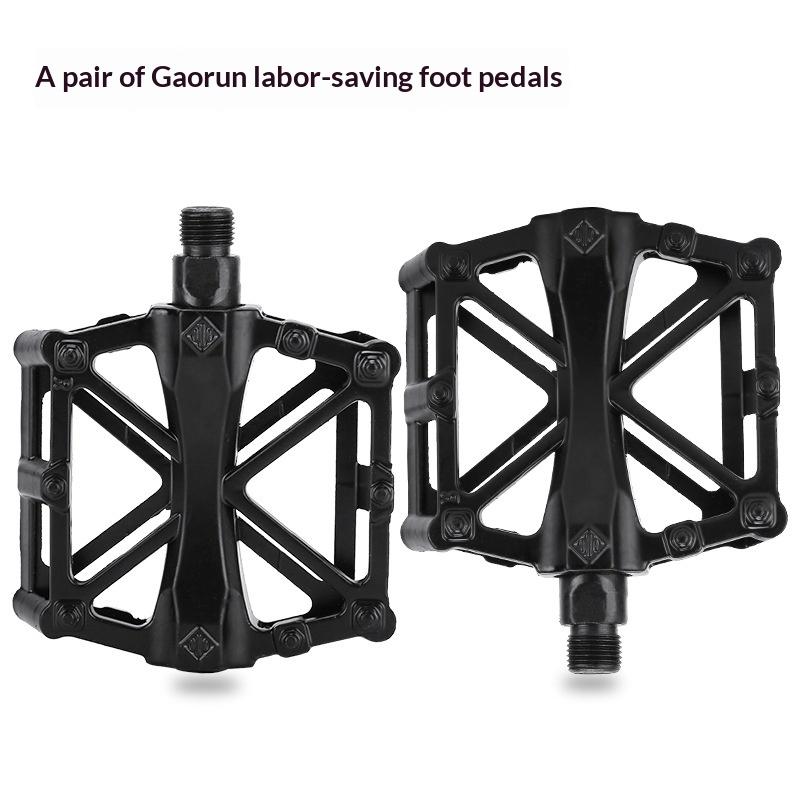 1 Pair Double Ball Bicycle Pedals Aluminum Alloy Anti Skid Mountain Bike Pedals Ultra-Light Flat Cycling Treadle Platform