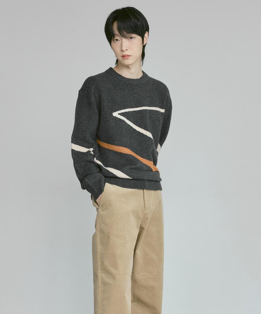 210EDIT Men'S Corduroy Semi-Wide Pants [Camel]_Zf4Pt190